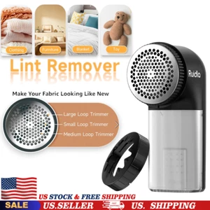 Fabric Pilling Shaver Lint Remover, Sweater Fuzz Shaver with 2-Speed Adjustment - Picture 1 of 9