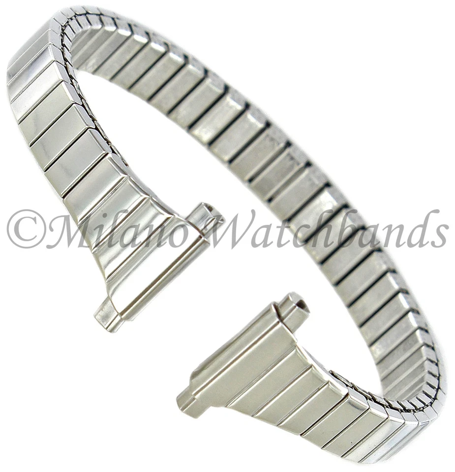 Vintage Speidel Watchband Silver Tone NOS in Case 10mm Twist-o-flex USA