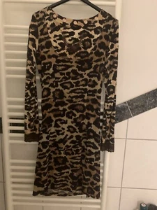 Eva & Claudi Luxus Design Kleid Damen Dress Damenkleid Gr M NEU leo look animal - Bild 1 von 4