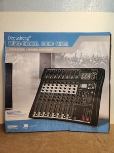 Depusheng DT8 Professional Mixer Sound Board Console 8 Channel Desk System. - Picture 1 of 3