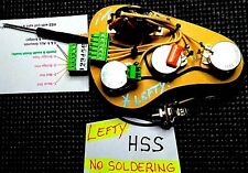 LEFTY HSS Fender Stratocaster wiring harness - No Soldering required!