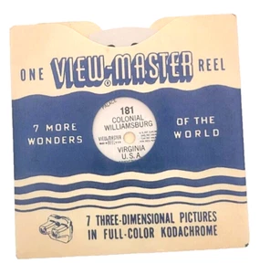 Sawyer's Vintage View Master Rolle #181 Colonial Williamsburg Virginia USA - Bild 1 von 4