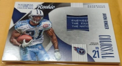 2009 National Treasures Javon Ringer Colossal Material /50 Laundry Tag Titans  - Image 1 of 3