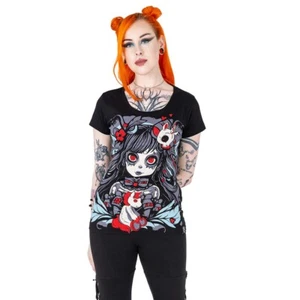 Cupcake Cult Voodoo Unicorn Girl T-Shirt • Ships in 2-4 Weeks • Gothic - Picture 1 of 3
