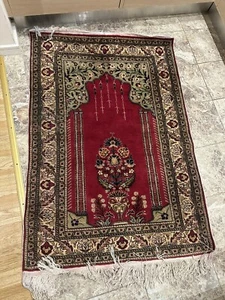 PERSAIN design CARPET RUG Hand Made oriental WOOL 92 cm X 145 cm - Picture 1 of 2