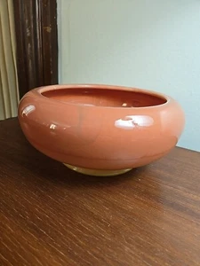 Rare Antique Tiffin Glass 1920 Salmon Opaque Swirl Slag 9"Bowl - Picture 1 of 24