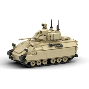 Military WWII M3A3 Bradley Tank Model Building Blocks Puzzle Toy Ornaments&Gift - Picture 1 of 3