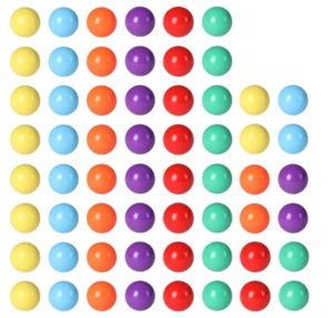 60 Pcs Solid Color Replacement Marbles for Chinese Checkers Game, Marble Run, 5/ - Picture 1 of 12