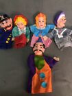 Vintage 1970s Mr. Rogers Neighborhood Hand Puppets Set of 5 Puppets