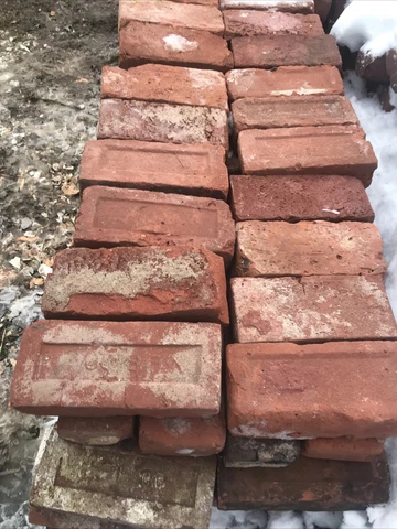 1890 ANTIQUE AMERICAN CLAY BRICKS FROM CT BRICKYARDS OVER 300+ RESTORATION Cover