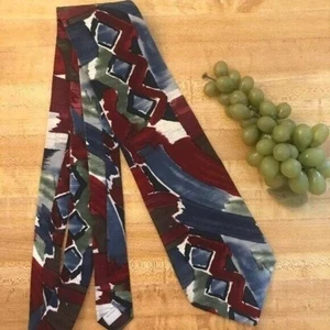 #1184 VTG PIERRE CARDIN SILK PRINT WOVEN NECKTIE 56X4 - Picture 1 of 7
