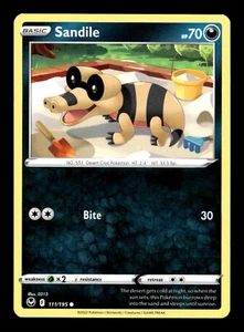 Pokemon TCG: Sword & Shield - Silver Tempest - Sandile 111/195 - Picture 1 of 2