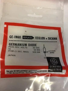 GE-1N60 GERMANIUM DIODE 50MA 30V (ECG109)  NEW - Picture 1 of 1