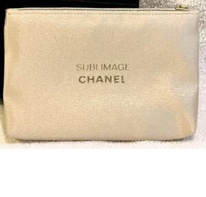 CHANEL SUBLIMAGE GOLD SPARKLE Makeup Cosmetic Bag Clutch Pouch VIP gift BNIB