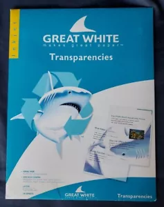 GRANDI TRASPARENZE BIANCHE INKJET Nuove 16 Fogli 81/2x11 - Foto 1 di 6
