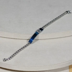 Bracciale uomo in acciaio a maglia morbida personalizzabile - Imagen 1 de 3