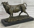 China Folk Classical Bronze Bullfight Corrida Ox-Oxen Bull Animals Statue Figure