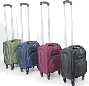 45x30x20cm EasyJet Under Seat Wheel Luggage Suitcase Cabin Case Travel Bag - Picture 1 of 39