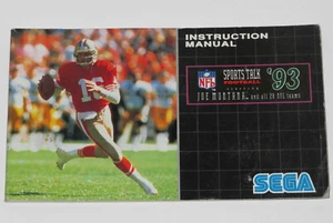 1992 SEGA MEGA DRIVE SPORTS TALK FOOTBALL INSTRUCTION MANUAL GAME BOOK ORIGINAL - Picture 1 of 2
