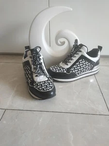 Michael Kors Damen Leder Sneaker gr.38 Farbe Schwarz mit Logo - Bild 1 von 9