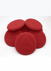 Red Leather Cleaner & Protection Application Pad Sponges - Picture 1 of 2