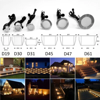 10er Set WiFi APP LED Boden Einbaustrahler Außenleuchte Minispot Innen & Aussen  - Bild 1 von 4