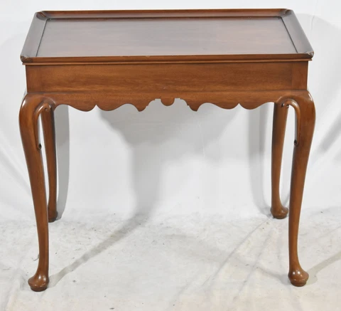 Henkel Harris Mahogany Queen Anne Tea Table #29 Stain Cover