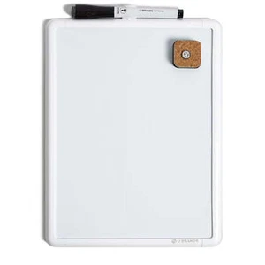 U Brands 8.5" x 11" Contempo Magnetic Dry Erase Whiteboard, White Frame - Picture 1 of 6