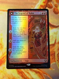 MTG TLA 145 The Legend of Roku NM EN FOIL - Picture 1 of 2