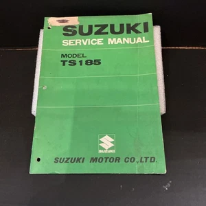 Suzuki TS185 1971 manual de servicio de motocicleta, estado usado - Imagen 1 de 9