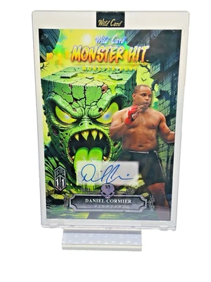 Daniel Cormier Wild Card Haunted Hits Mammoth Auto True 1/1 Jumbo Card 4x6 - Image 1 of 2