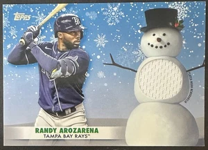 2021 Topps Holiday Randy Arozarena #WRC-RA Relic Tampa Bay Rays - Picture 1 of 2