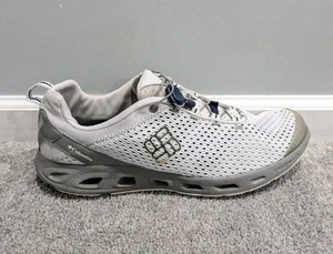 Columbia Mens Drainmaker III White Gray Water Shoes Running Sneakers Sz 15 Camp - Picture 1 of 13