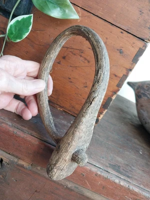 Antique Wood Yoke Goat Collar Early Primitive no. 1 - Image 1 of 4
