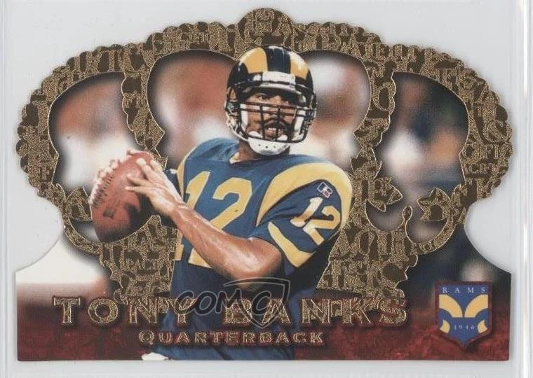 1996 Pacific Crown Royale Tony Banks #CR-19 Rookie RC - Image 1 of 2