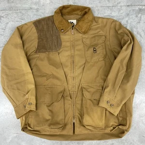 Vtg Bob Allen Shooting Jacket Men M Field Barn Coat Safari Hunting Game Pocket - Picture 1 of 8