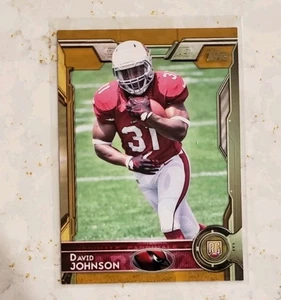 2015 Topps David Johnson Arizona Cardinals Gold Parallel RC SP 1165/2015 - Picture 1 of 3