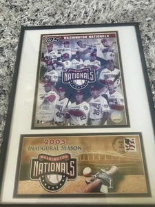 Washington Nationals Rare Inaugural Season First Day Cover & Players Photo - Picture 1 of 4