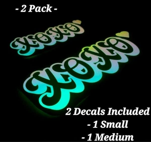 Glow In The Dark Vinyl Decals Lovely Quotes Decor Medium Size Lit Studios New - Picture 1 of 17
