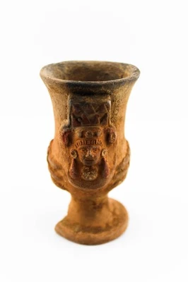 ANTIGUA TAZA MÁSCARA CERÁMICA GUERRERO MAYA PRECOLOMBINO ANTIGUA Foto 1 de 4