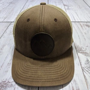 Truckermütze Kappe Faded Range Leather Range Mountain Snapback Netzrücken verstellbar - Bild 1 von 7