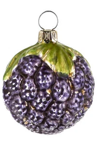 Marolin Blackberry MA2011301 German Glass Christmas Ornament with Gift Box - Picture 1 of 3