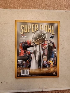 Super Bowl 50th Official Football Program Game Carolina Panther v Denver Broncos - Picture 1 of 4