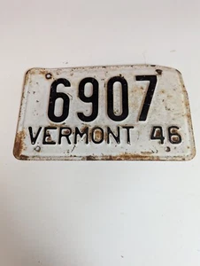 1946 Vermont Nummernschild # 6907 - Bild 1 von 2