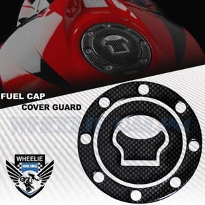 PROTECTOR DE TAPA DE COMBUSTIBLE TANQUE DE GASOLINA NEGRO CARBONO 87-96 GSXR-600/750/1100 - Imagen 1 de 2