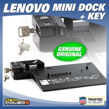 IBM Lenovo T61 R61 T500 R500 W500 Z61m Z61t Thinkpad Mini Docking Station w/ Key