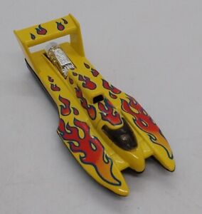 Hot Wheels yellow Hydroplane Flamethrower 1995 1:64 - excellent!