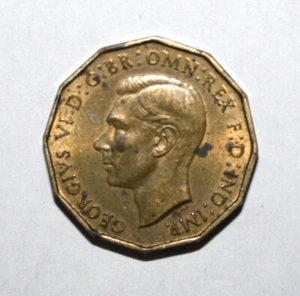 S3 - Great Britain 3 Pence 1937 Extremely Fine Coin - King George VI *** Nice - Picture 1 of 2