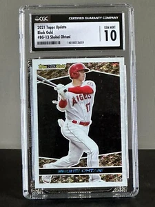 2021 Topps Update Black Gold Shohei Ohtani #BG-13 CGC Gem Mint 10 - Picture 1 of 2