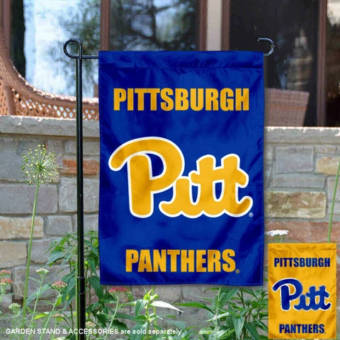 Pitt Panthers New Blue Gold Garden Flag and Yard Banner Cover